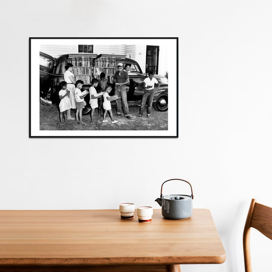 African American Children Photo Print, Black and White, Vintage Wall Art, North Carolina Photograph