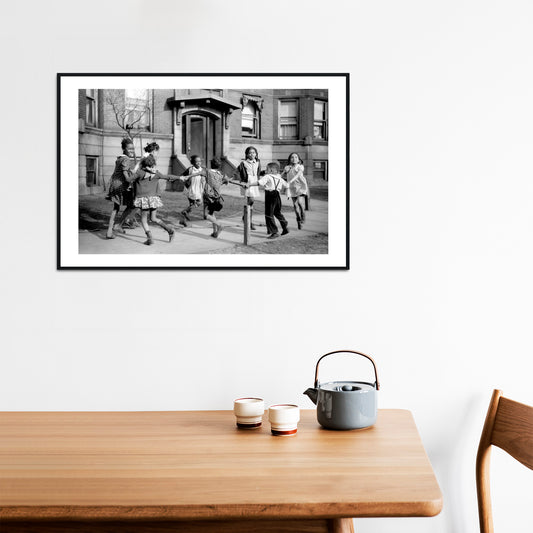 African American Girls Playing, Chicago, Illinois Photography Print
