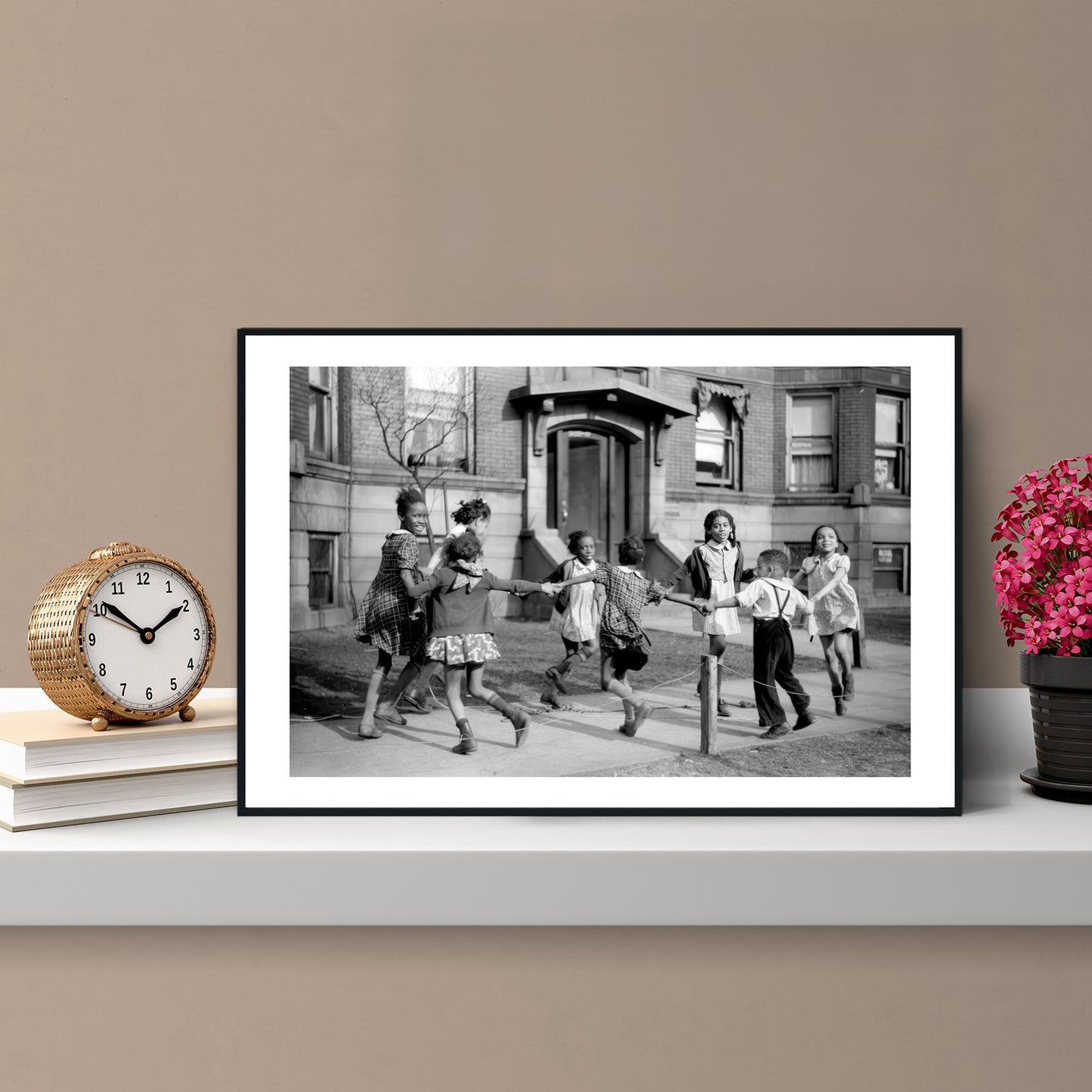 African American Girls Playing, Chicago, Illinois Photography Print