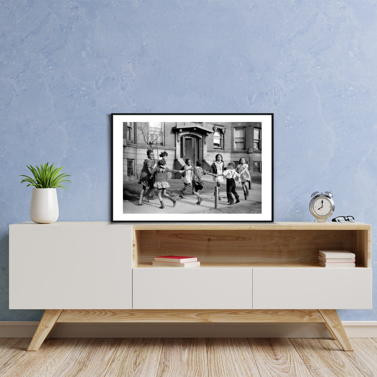 African American Girls Playing, Chicago, Illinois Photography Print