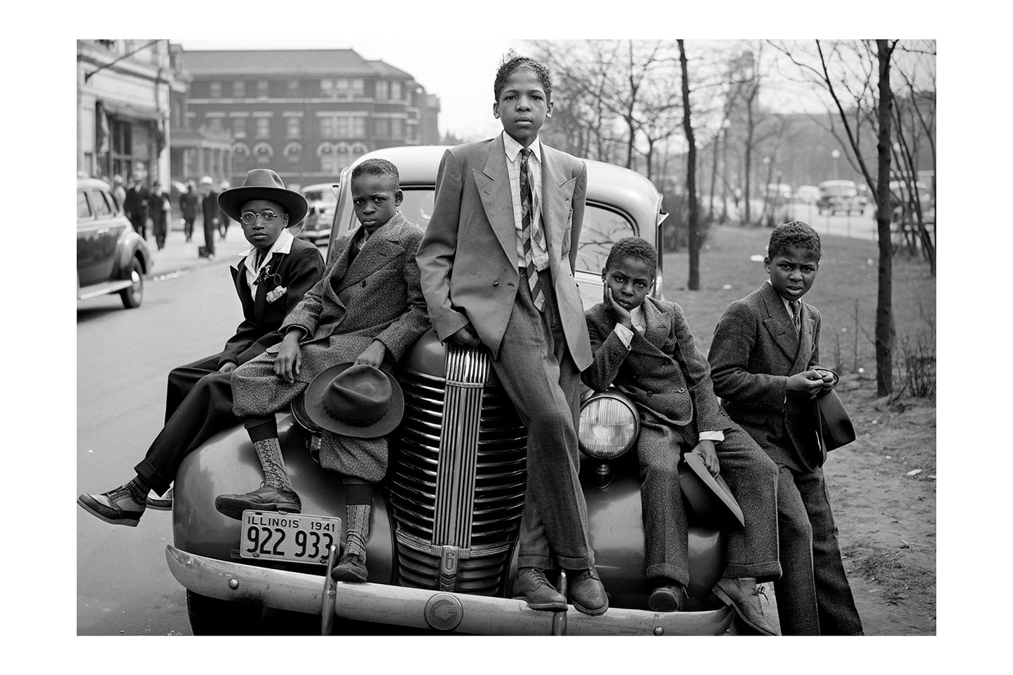 Historic African American Schoolroom Teacher and Students Print Poster