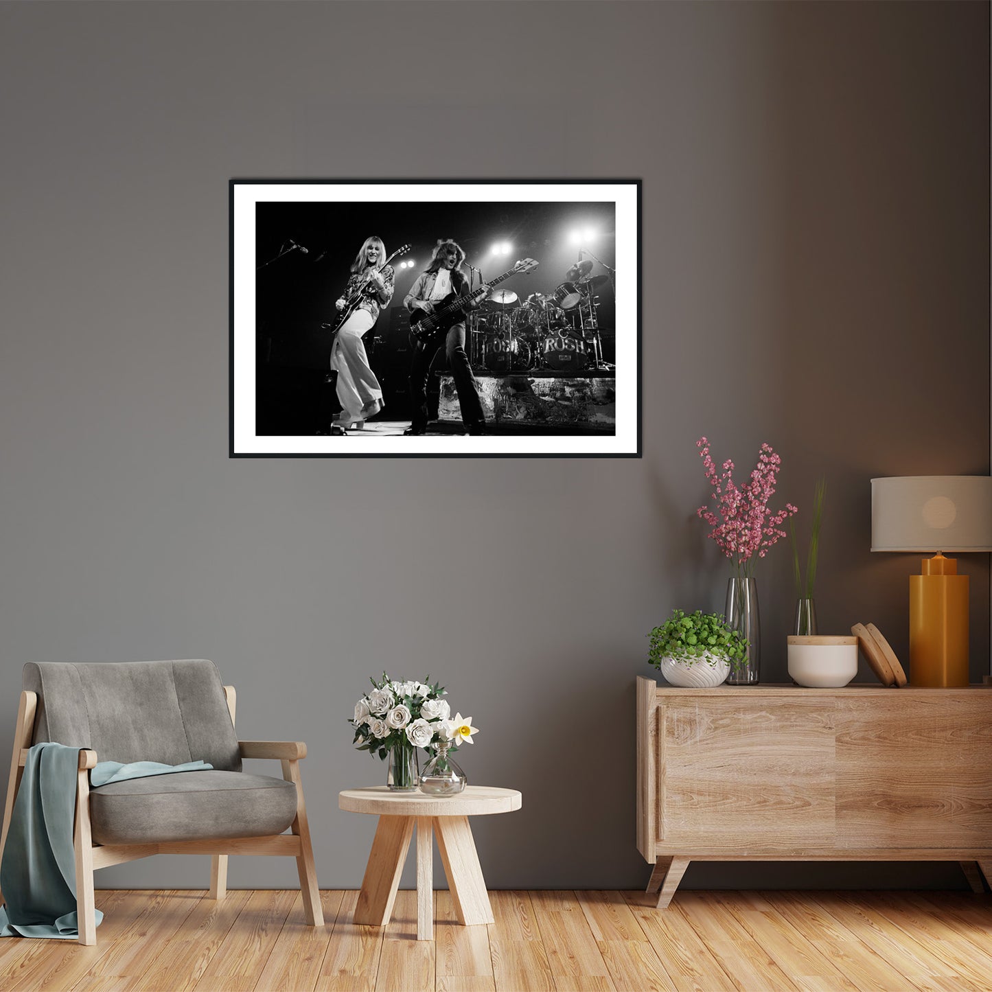 Alex Lifeson and Geddy Lee, Photography Print
