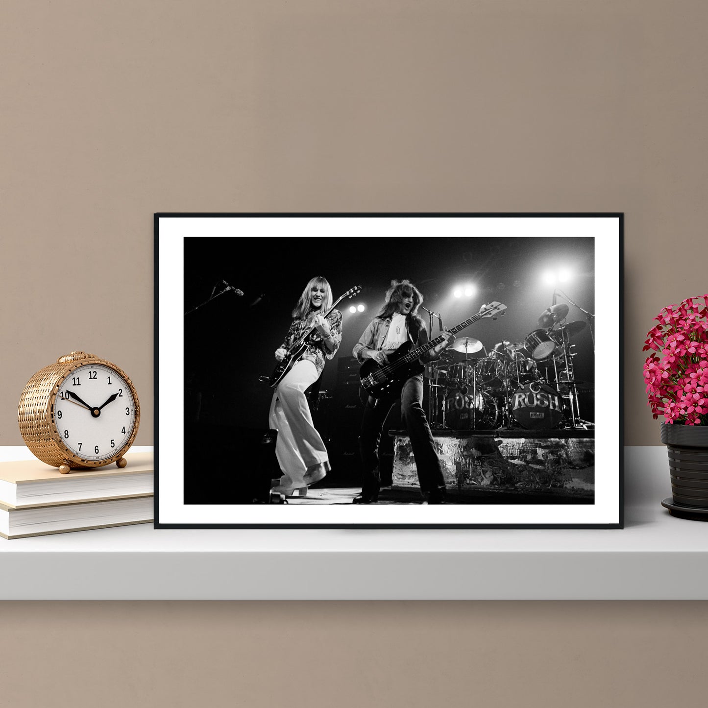 Alex Lifeson and Geddy Lee, Photography Print