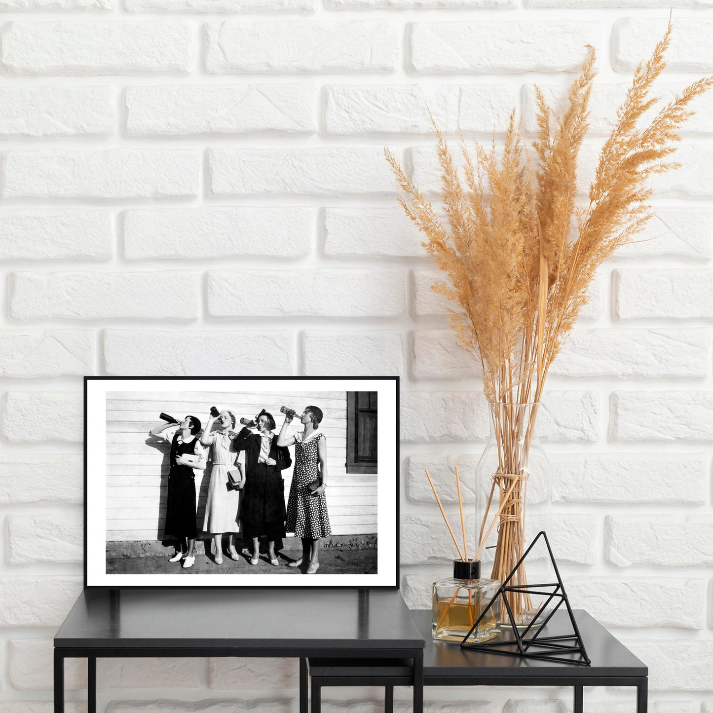 Beer Drinking Girls Prohibition Photo Flappers Bootleg Drink Beer Liquor Pub Bar Prints