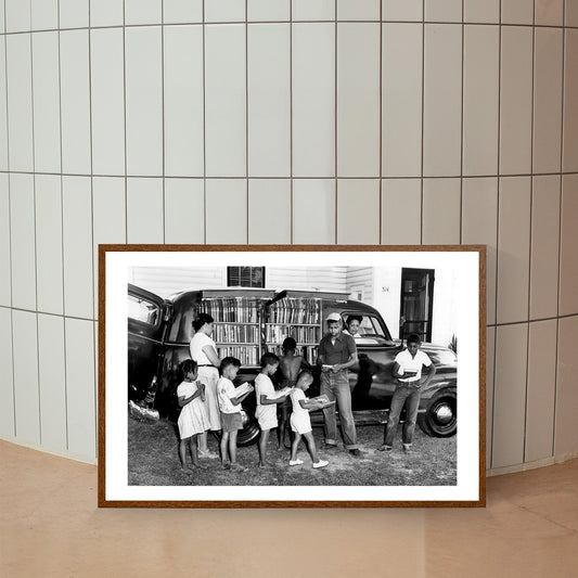 African American Children Photo Print, Black and White, Vintage Wall Art, North Carolina Photograph