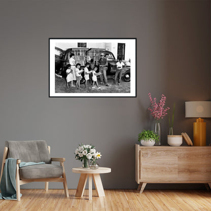 African American Children Photo Print, Black and White, Vintage Wall Art, North Carolina Photograph