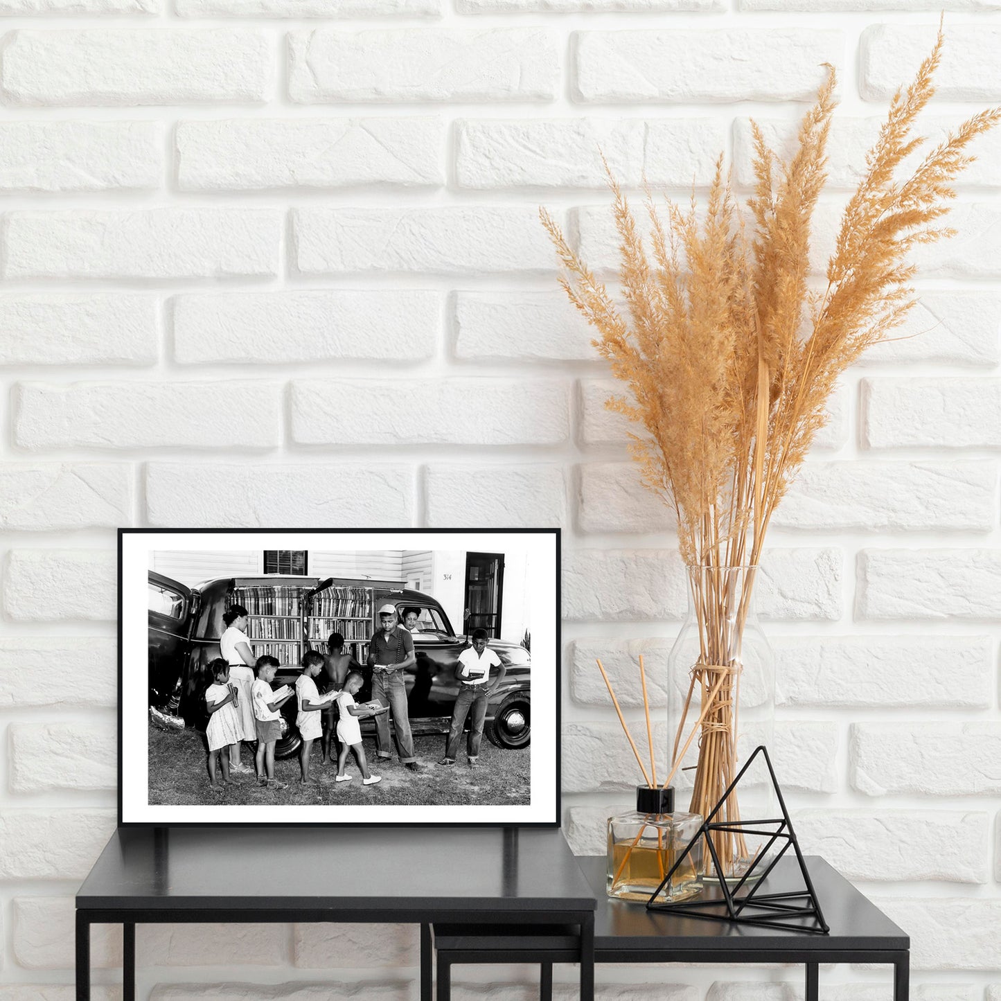 African American Children Photo Print, Black and White, Vintage Wall Art, North Carolina Photograph