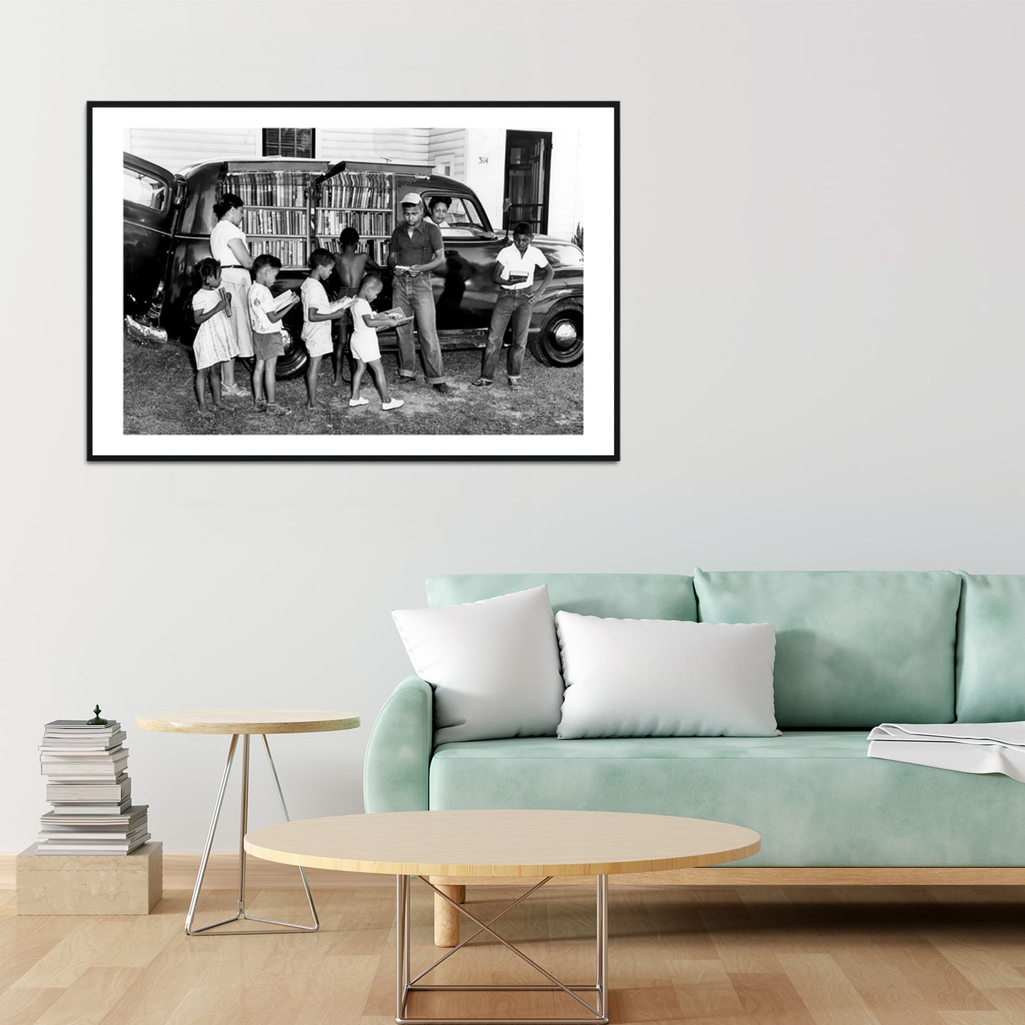 African American Children Photo Print, Black and White, Vintage Wall Art, North Carolina Photograph