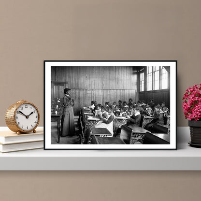 African American student photos, Black Students and Teachers, Black Art Photography, Virginia, Black Girls and Boys at School, 1899-1900