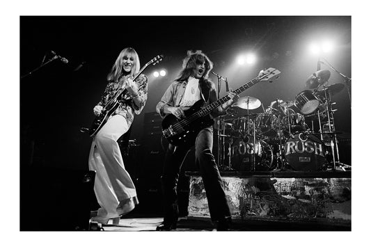 Vintage Rush Concert Poster: Geddy Lee and Alex Lifeson Live Poster |