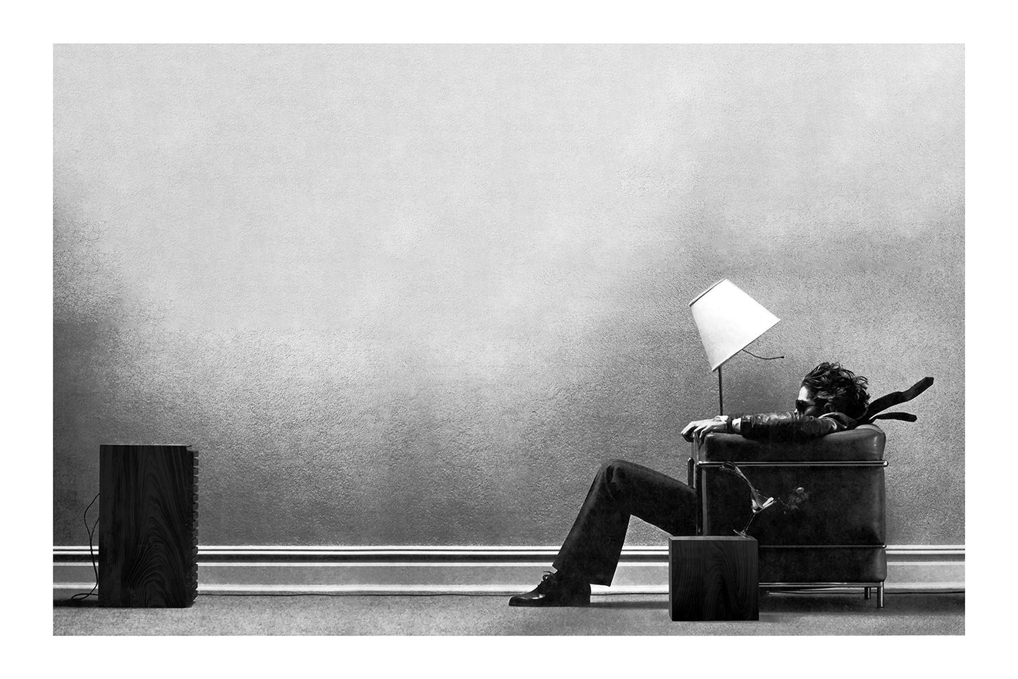 Moody Cinematic Black and White Print for Sophisticated Decor Poster |