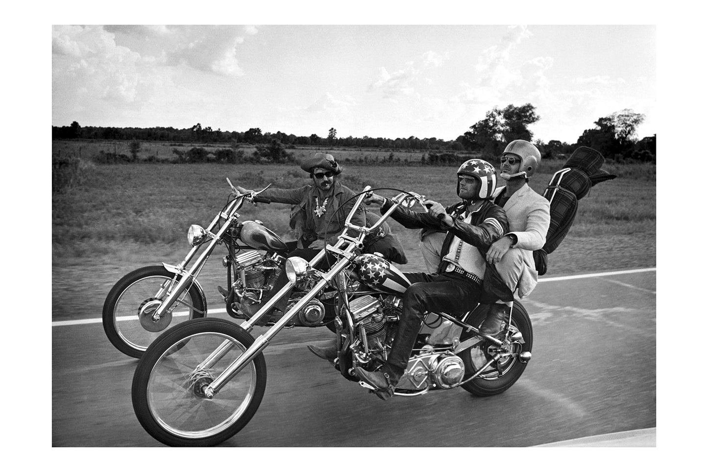 Easy Rider - Classic Chopper Road Trip Vintage Biker Photography Print Poster