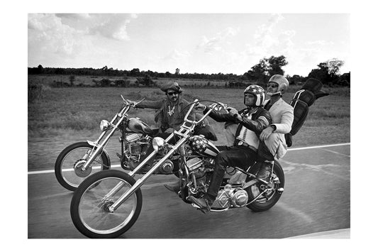 Easy Rider - Classic Chopper Road Trip Vintage Biker Photography Print Poster
