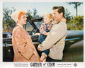 Original lobby card for Garden of Eden (1954), showing Mickey Knox holding a child next to Jamie O'Hara and a convertible car.