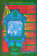 1967 psychedelic concert poster for Jefferson Airplane, Grateful Dead, and Big Brother at Hollywood Bowl with vibrant art