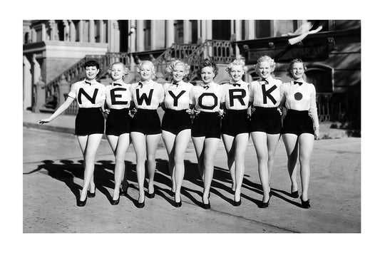 Vintage New York Showgirls Poster | 1930s Broadway Art Print Poster |