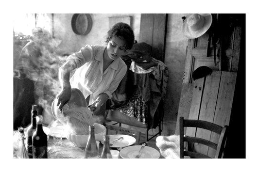 Sophia Loren Spaghetti Art - Cinematic Black and White Pasta Print | Vintage Italian Kitchen Art Po