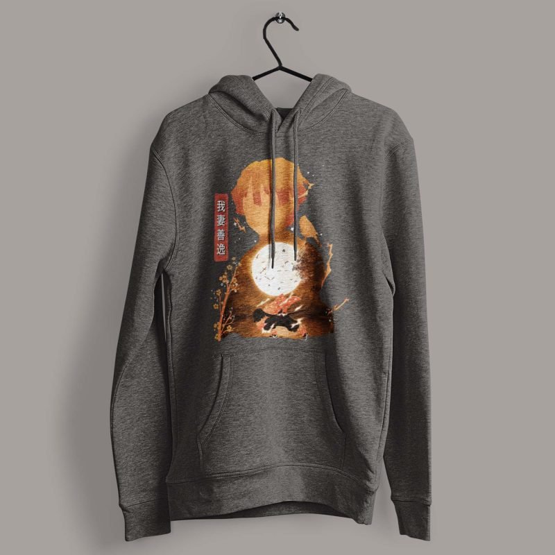 Zenitsu Agatsuma Moon charcaol Demon Slayer Anime Hoodies