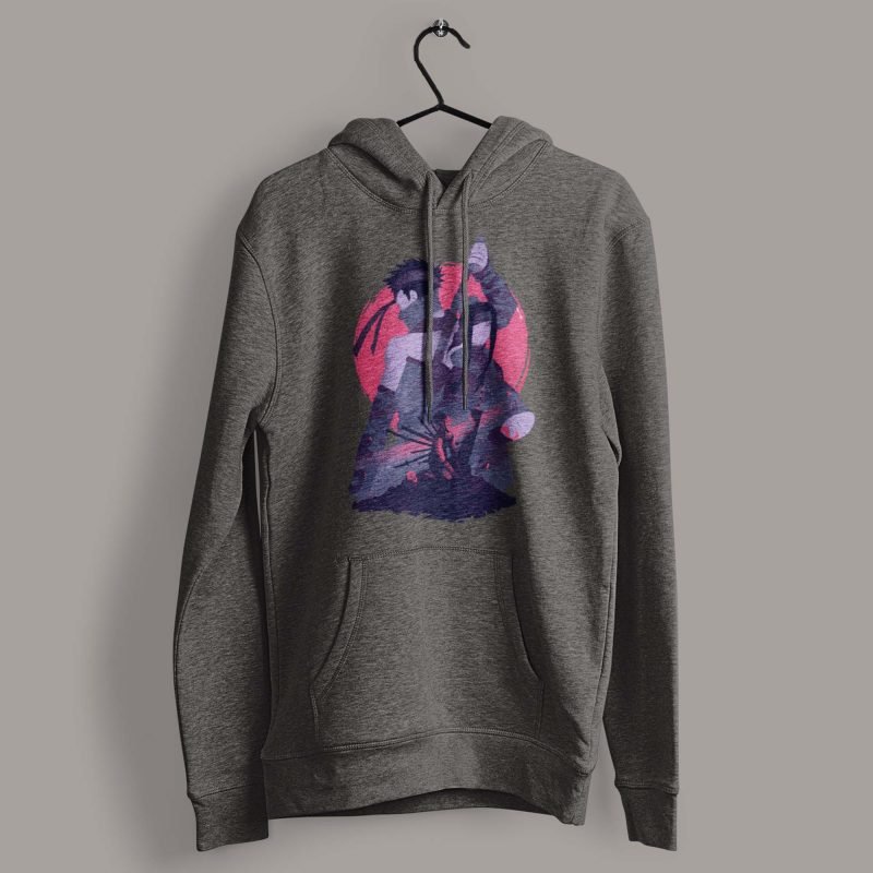 Zabuza Momochi and Haku Charcaol Naruto Anime Hoodie