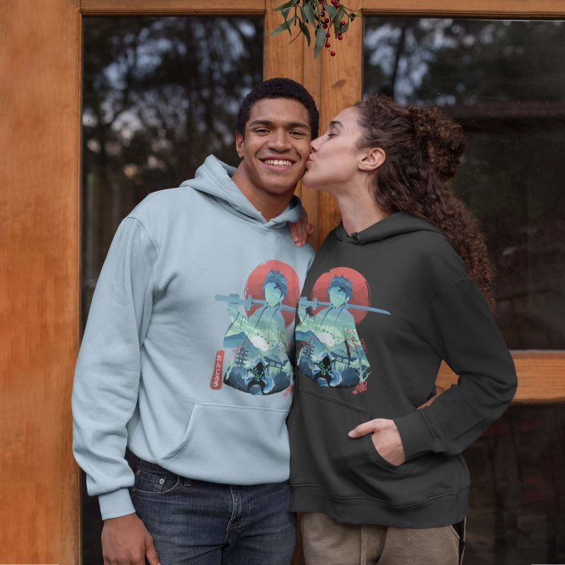 Tanjiro Kamado couple Demon Slayer Anime Hoodies