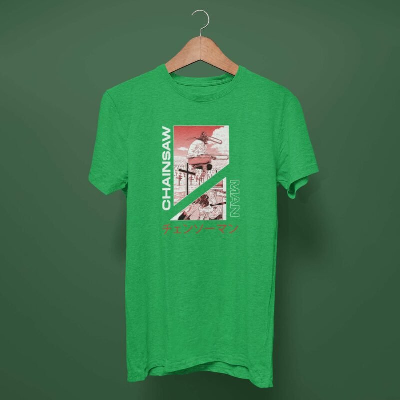 Chainsaw Man Transformation Classic irish green t-shirt