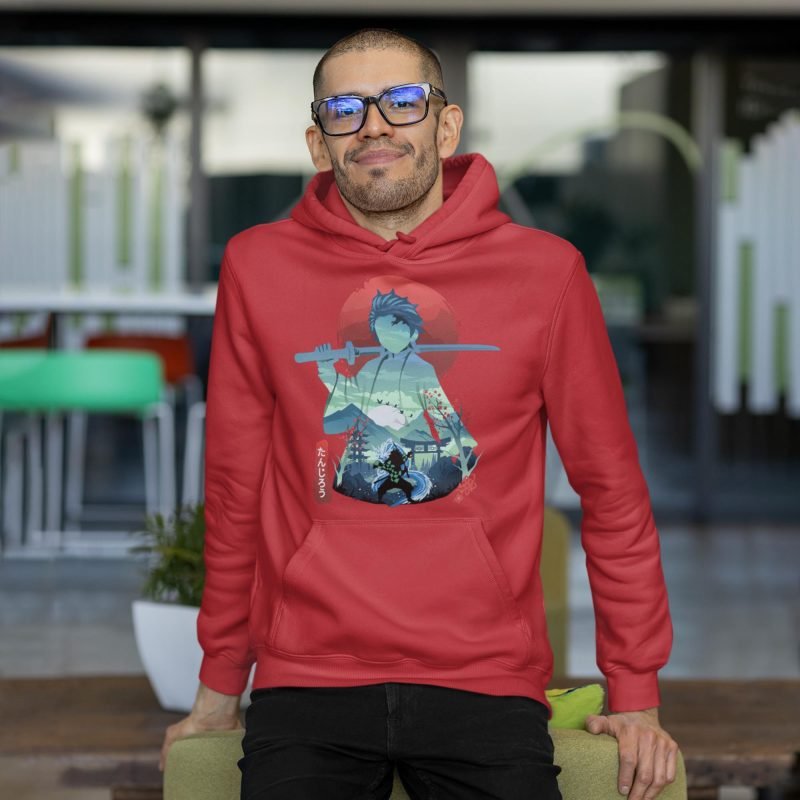 Tanjiro Kamado male Demon Slayer Anime Hoodies