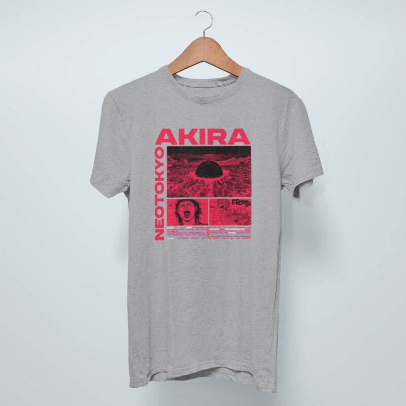 Akira Kaneda Vintage sports grey Akira Anime T-Shirts