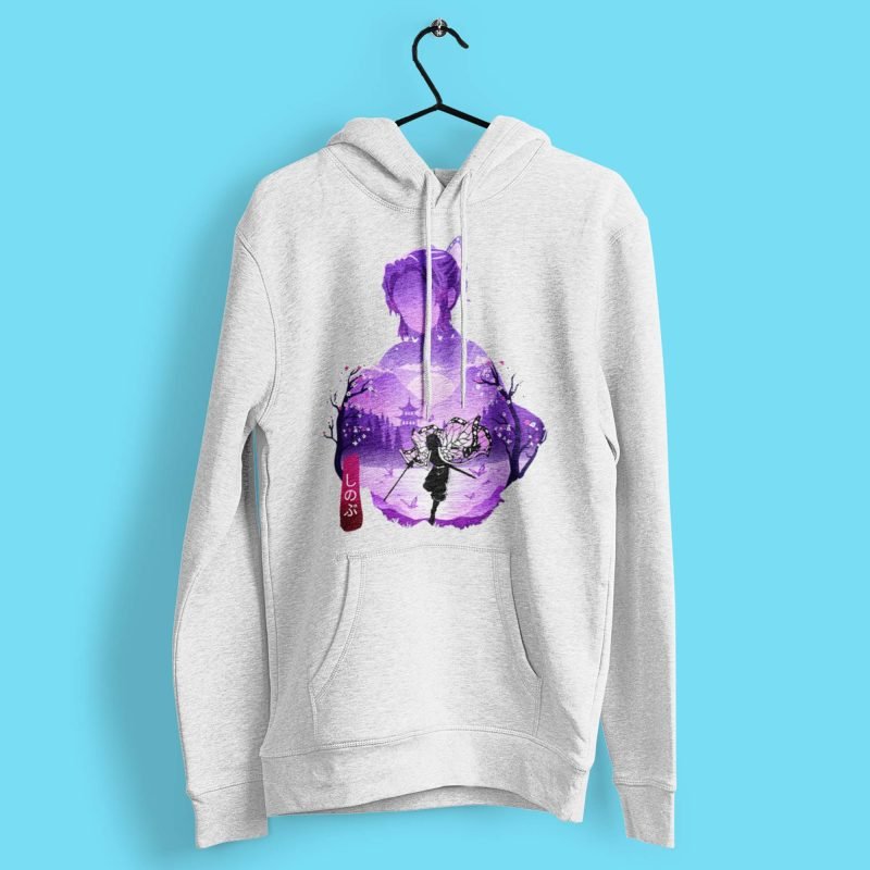 Shinobu Kocho White Demon Slayer Anime Hoodies