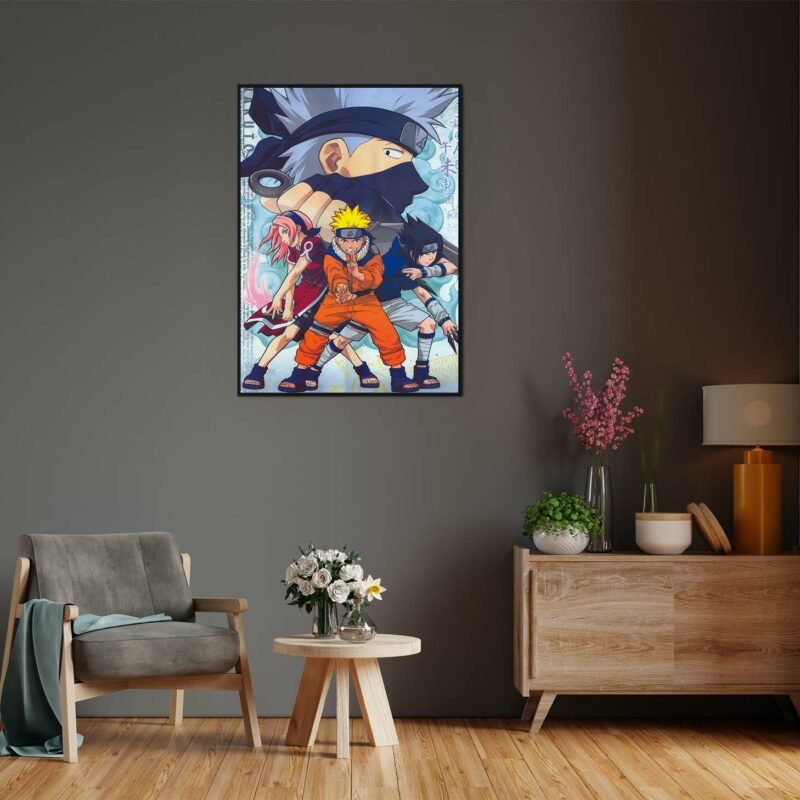 Team Seven Naruto Anime hanging Poster
