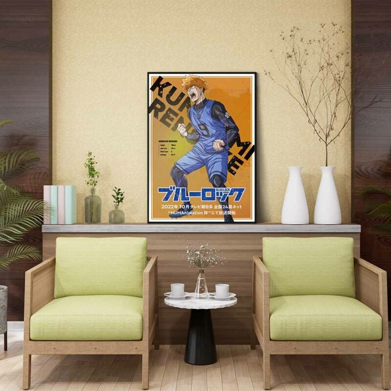 kunigami Rensuke Blue Lock Anime hanging Poster