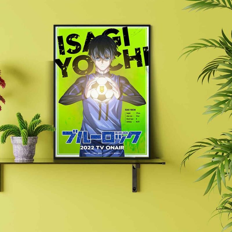 isagi yoichi Blue Lock Anime hanging Poster