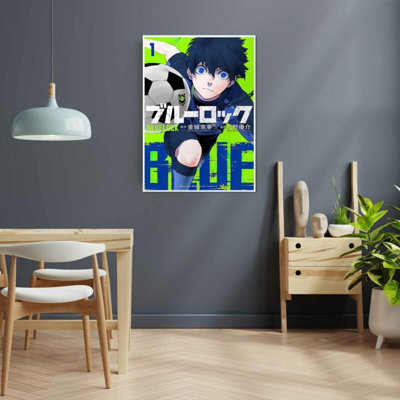 Blue Lock Manga Vol. 1 Anime hanging Poster