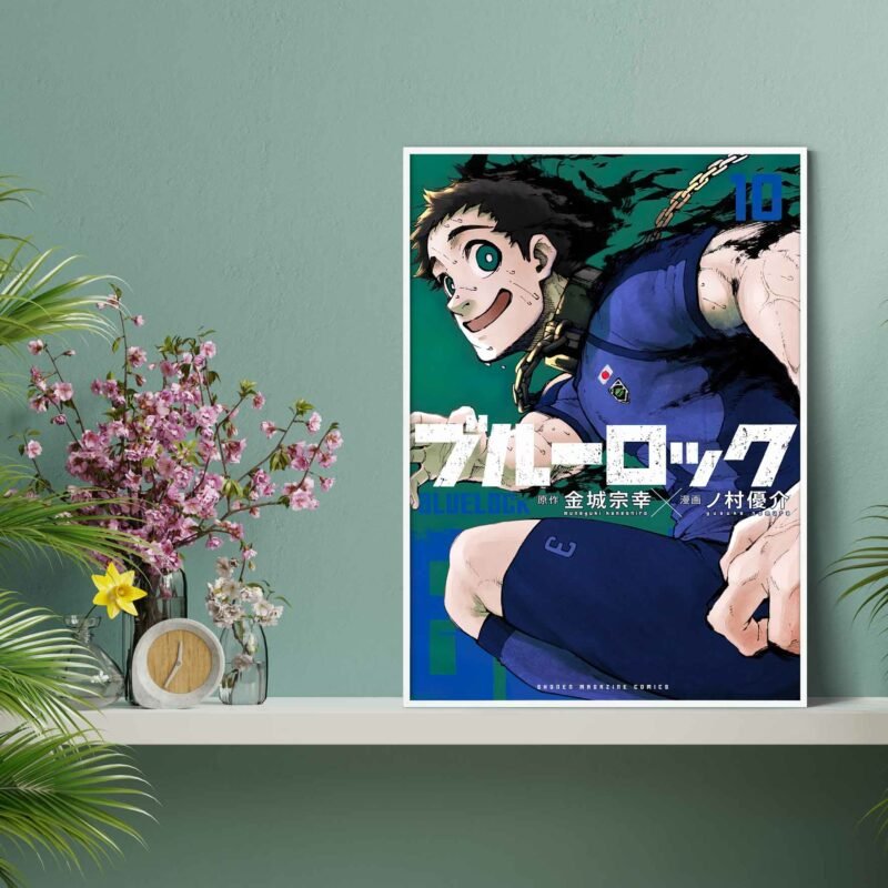 Blue Lock Manga Vol. 10 Anime hanging Poster
