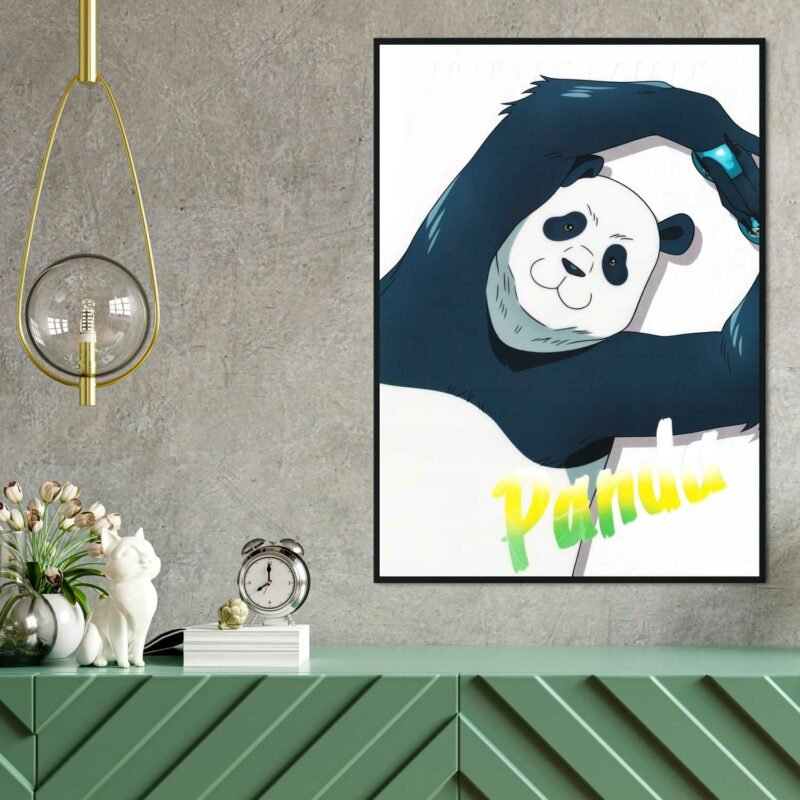 Panda Jujutsu Kaisen Anime hanging Poster