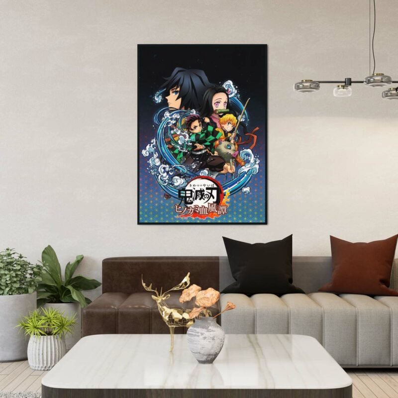 Team Demon Slayer Anime hanging Poster
