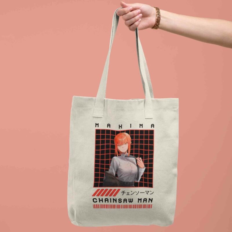 Makima Chainsaw Man Anime cottonTote Bag