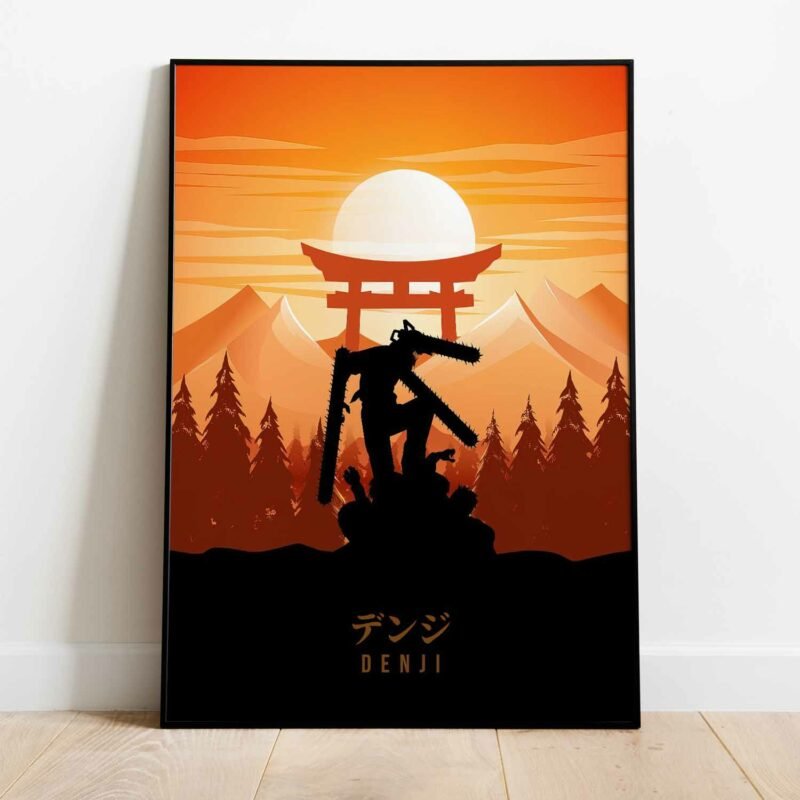 Denji Chainsaw Man Anime Poster