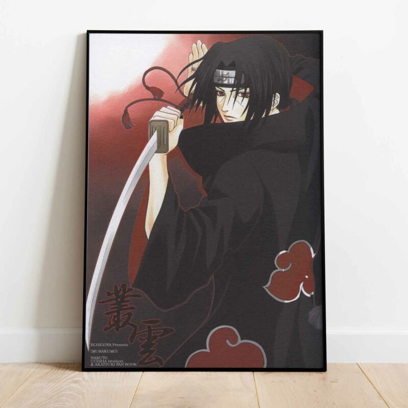 Itachi Uchiha Fight Naruto Anime Poster