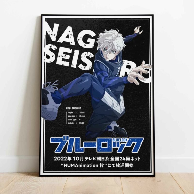 Nagi Seishiro Blue Lock Anime Poster