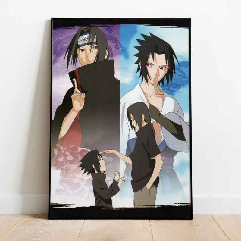 Itachi Uchiha Uchiha Sasuke Naruto Anime Poster