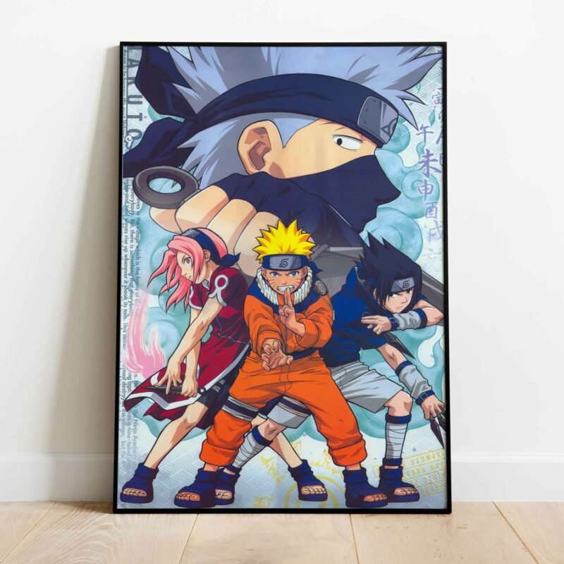 Team Seven Naruto Anime Poster