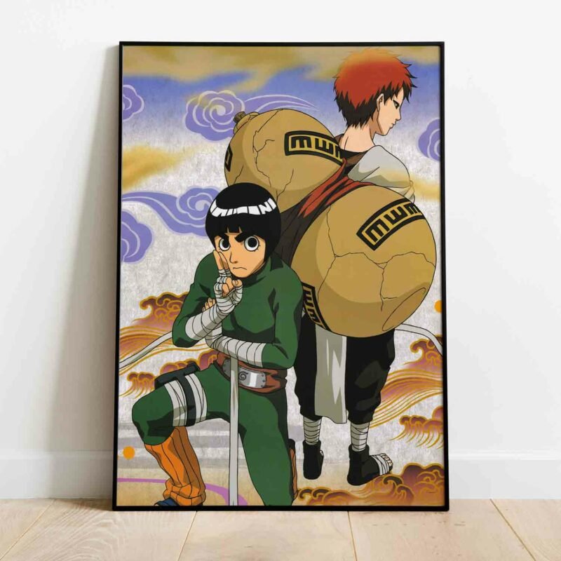 Rock Lee, Gaara Naruto Anime Poster