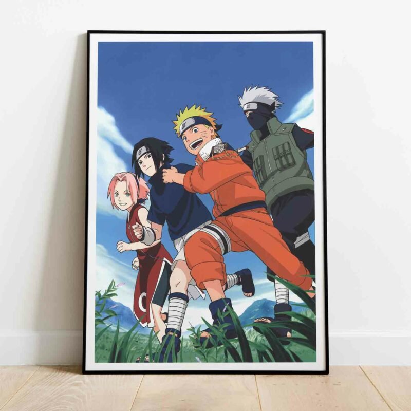 Team 7 Kakashi Naruto Anime Poster