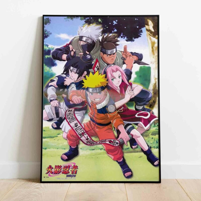 Team 7 Naruto Anime Poster