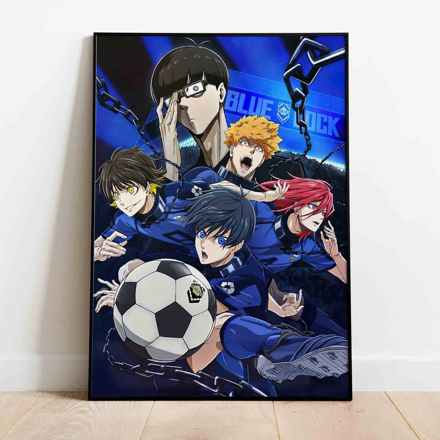 Blue Lock Football Anime' Poster, picture, metal print, paint by Bounce  Back D, Displate