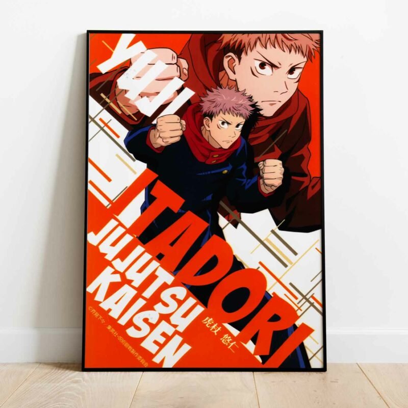 Yuji Itadori Jujutsu Kaisen Anime Poster