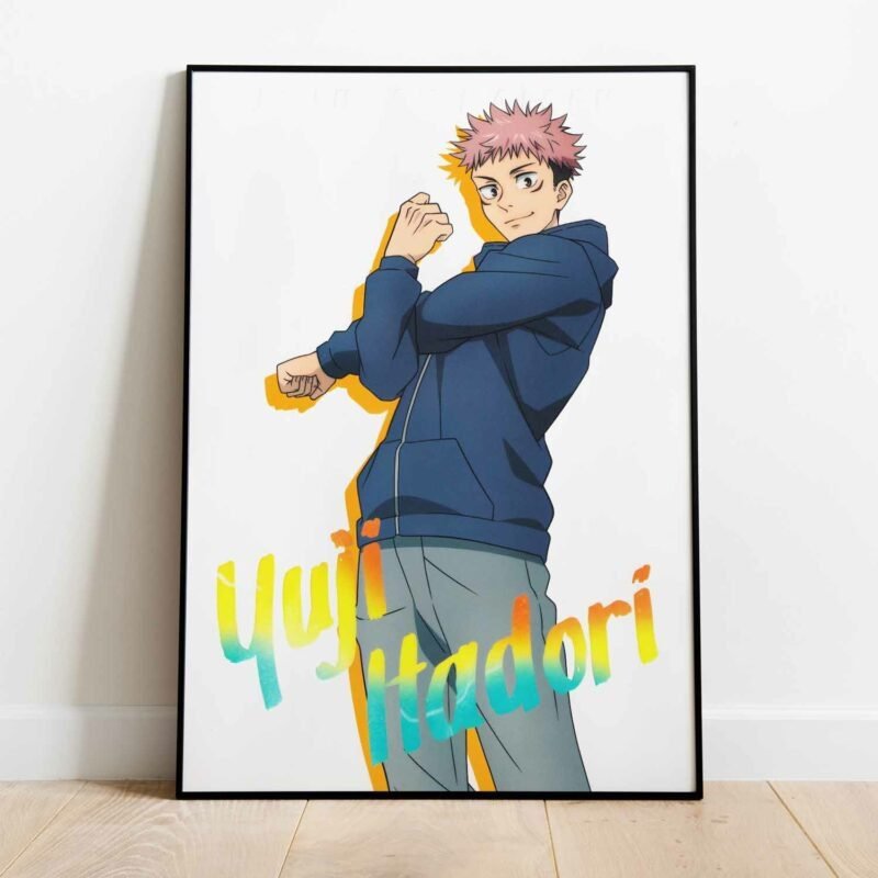 Yuji Jujutsu Kaisen Anime Poster