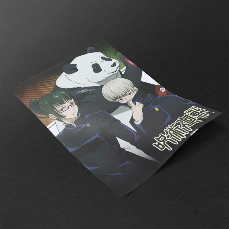 Toge Inumaki Maki Zenin Panda Anime Poster