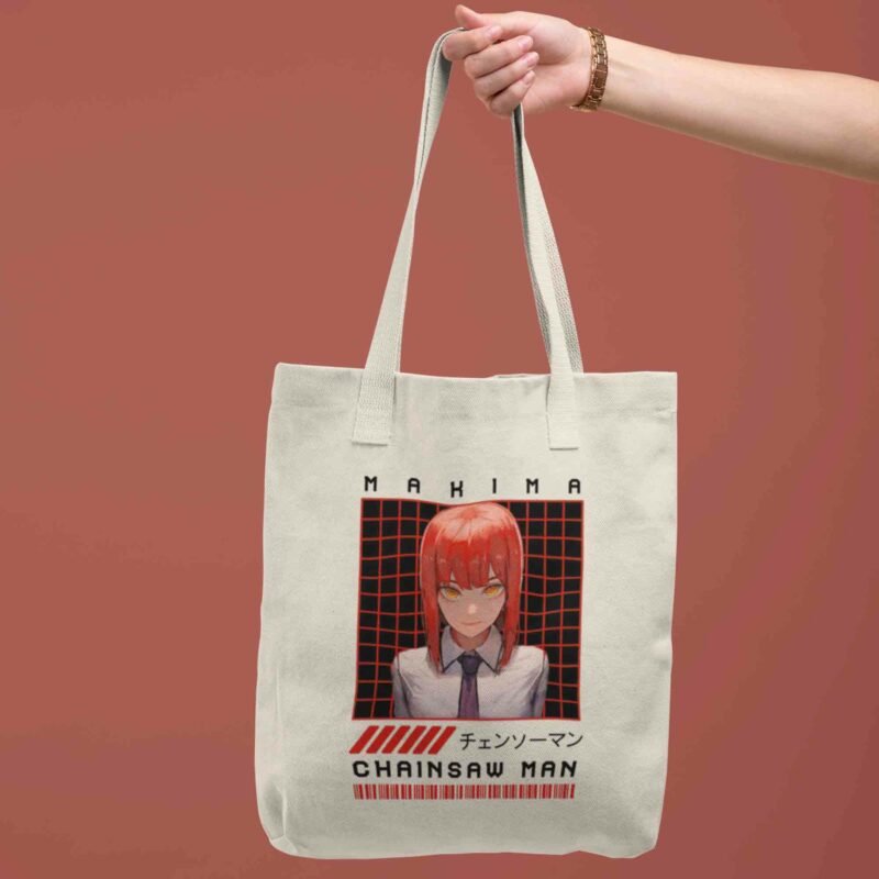 Great Makim Chainsaw Man Anime cotton Tote Bag