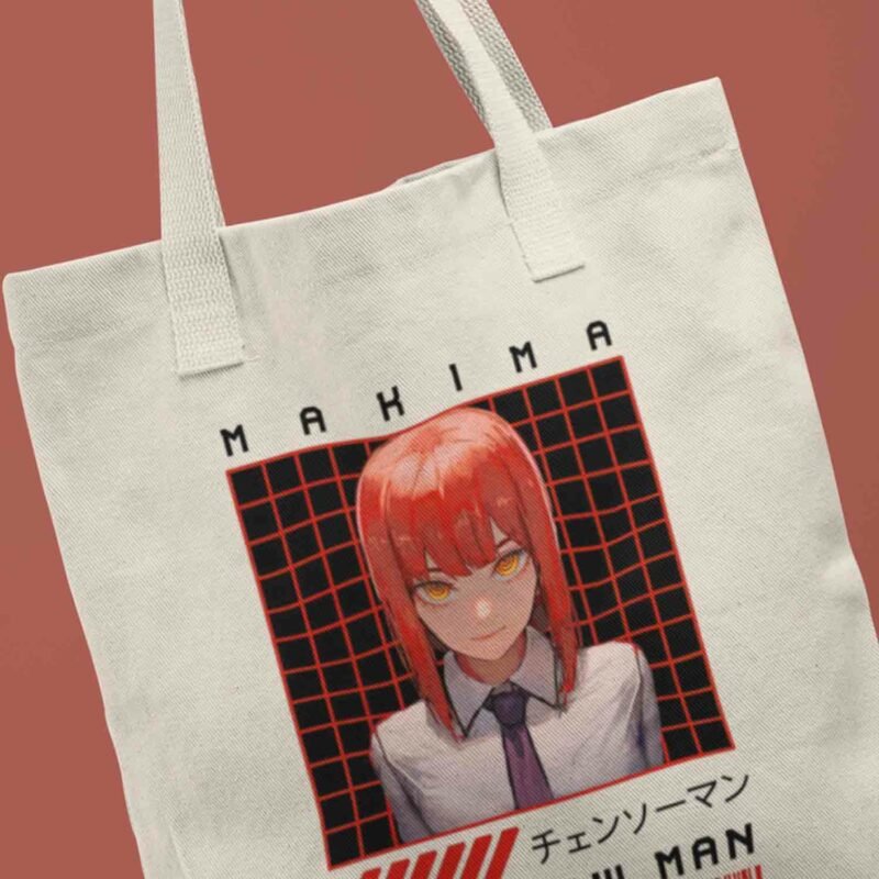 Great Makim Chainsaw Man Anime Closeup Tote Bag